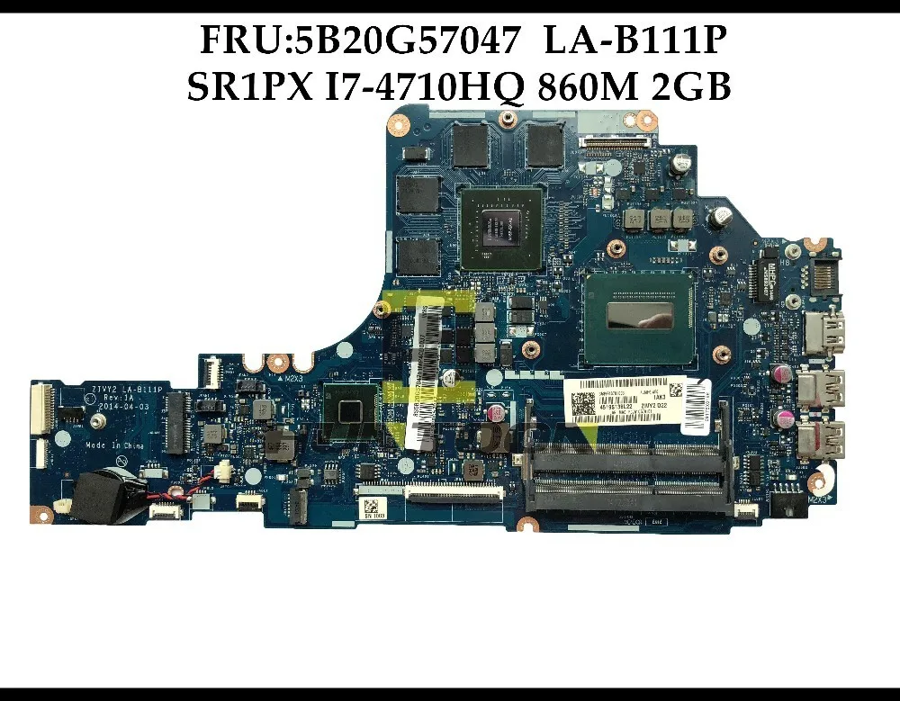 Высокое качество FRU:5B20G57047 для Lenovo Ideapad Y50 70 Материнская плата ноутбука ZIVY2 LA B111P SR1PX