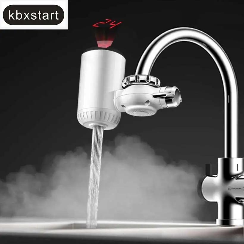 

Kbxstart Кухня кран спереди нагреватель, пригодный для 99% краны ЕС 220 В мгновенный Электрический водонагреватель кран для холодной и горячей вод...