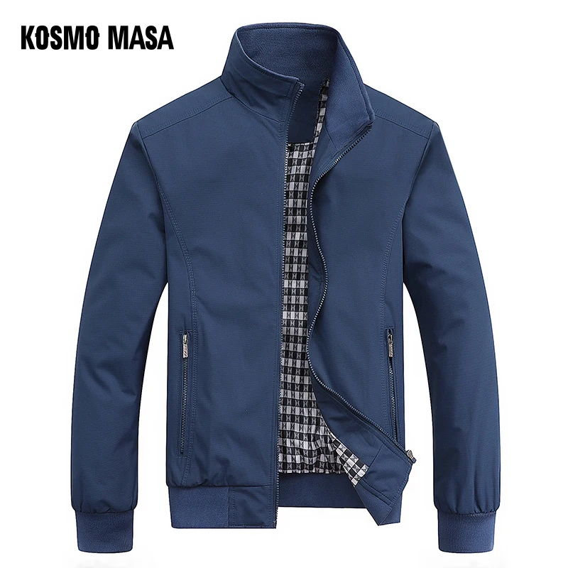 KOSMO MASA, ветровка, мужская куртка, осень, весна, черная, тонкая, мужская, отложной воротник, повседневная куртка для мужчин, верхняя одежда MJ0067