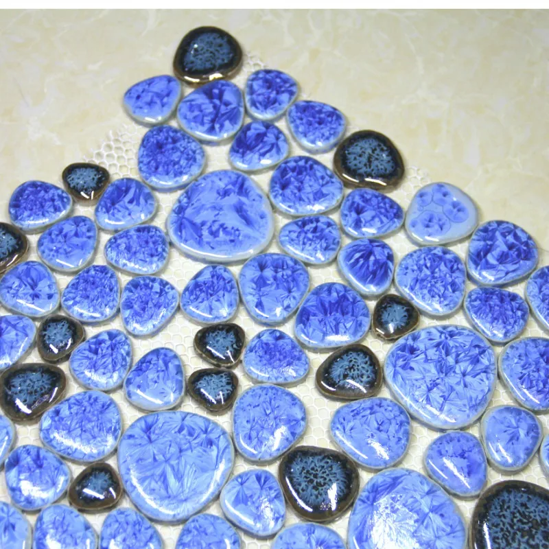 Голубая керамическая мозаичная плитка кухонные обои backsplash настенный фон для