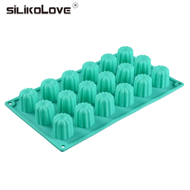 SILIKOLOVE 18 полость маленький цветок Маффин Форма Конфеты выпечки силиконовая форма для пирожных, шоколада