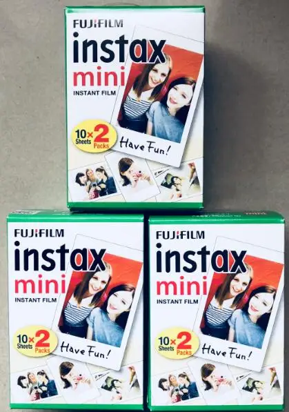 Оригинальная пленка Fujifilm Instax Mini 50 шт. 50 60 40 20 10 листов для Fuji Instax минисумка для Камера фотоаппаратов моментальной печати 7s 8 9 90 25 55 Share SP-1 SP-2 - Цвет: 60 sheets