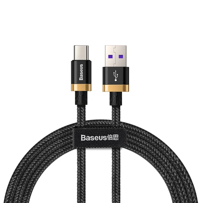 Baseus 5A Flash Supercharge usb type C кабель для huawei P20 Pro mate 20 Quick Charge type C зарядный кабель для Xiaomi Note 7 - Цвет: Золотой