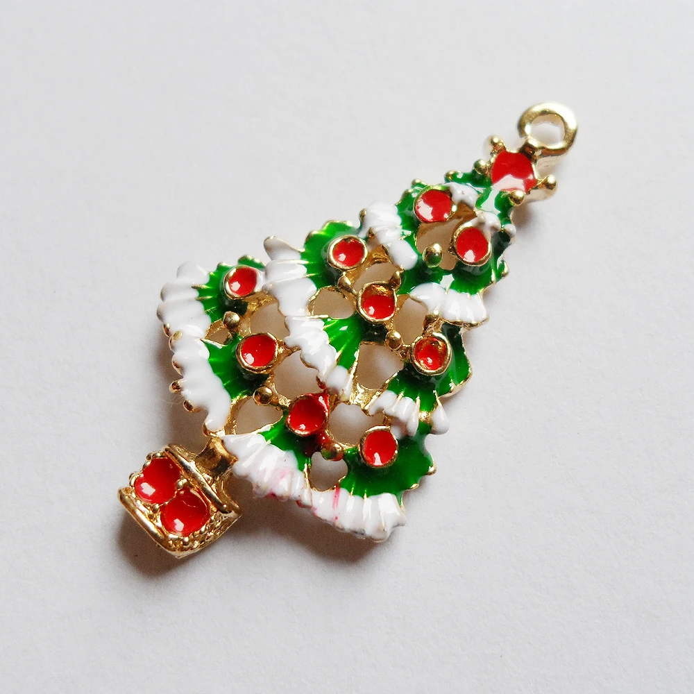 Модные подвесные компоненты из сплава для рождественской елки 2020 романтические