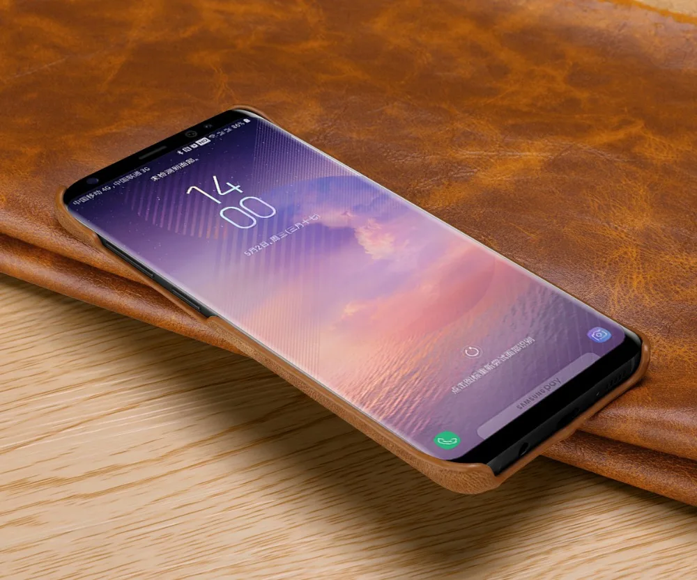 Чехол для Samsung S10 тонкий защитный чехол из натуральной кожи накладные Чехлы Galaxy S8