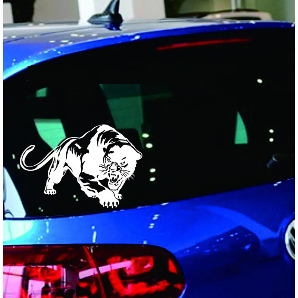 Car sticker fashion Accessories Creative 3D Reflective Tiger Head Auto Stickers Tint Vinyl Decal Black For car-styling |