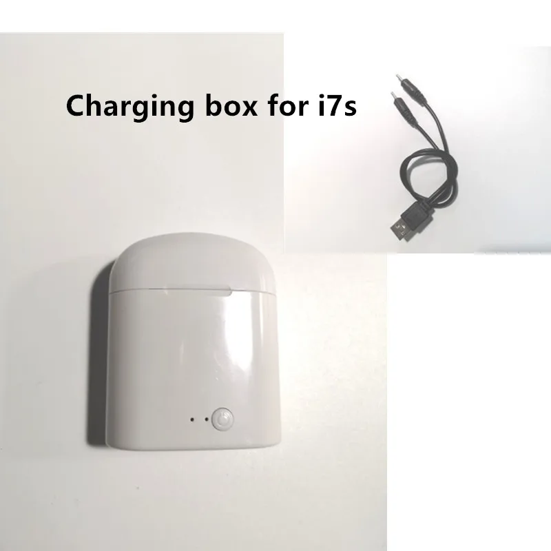 Только зарядное устройство с зарядным кабелем для i7s tws bluetooth наушники беспроводная гарнитура