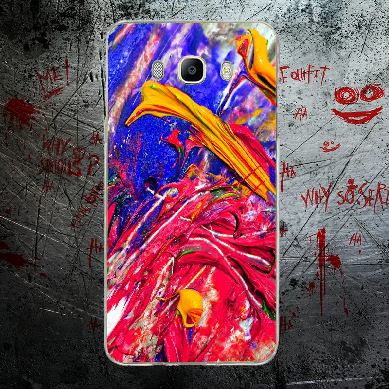 Soft Silicone Transparent TPU Mobile Phone Cases For Samsung Galaxy J1 J2 J3 J5 J7 A3 A5 A7 2016 2017 Bags Abstract Paint Color | Мобильные