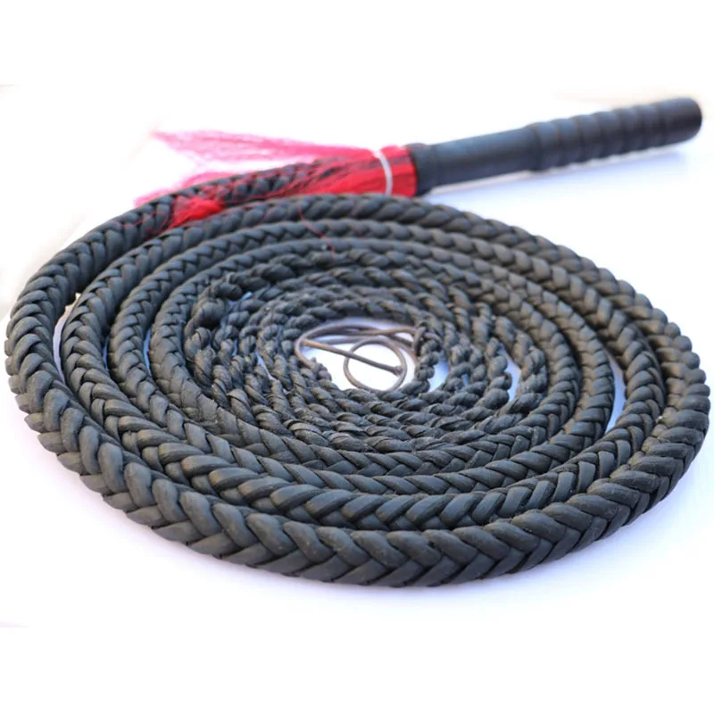 Оптовая Цена плетеный Конный кнут Flogger для скачек из натуральной бычьей кожи