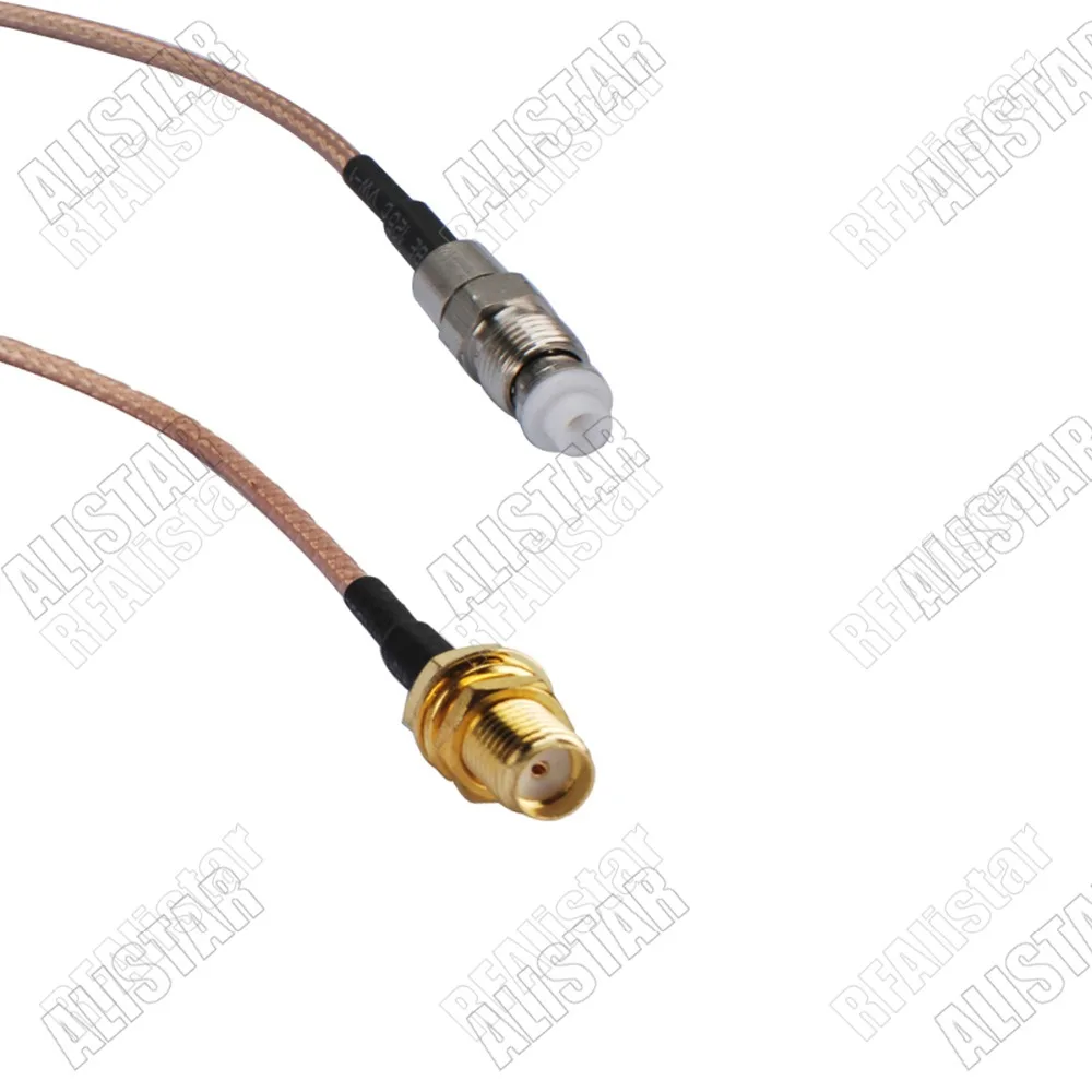 Переходник FME Female to SMA Jack кабель RG316 Pigtail Разъем RF для WIFI 15 см/30 см/50 см/80 см/1 м/2 м или