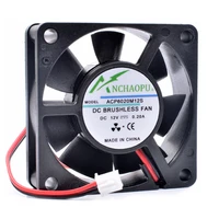 brand new original anchaopu acp6020m12s 6cm 60mm 60x60x20mm 6020 12v 0 20a charger power supply 2 line cooling fan
