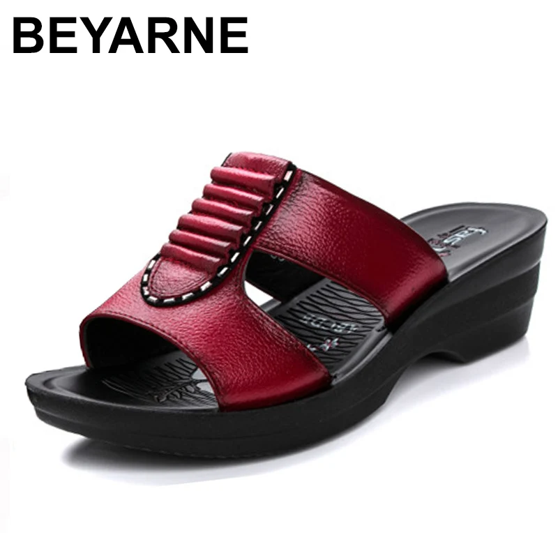 BEYARNESummer/новые тапочки для мамы модные дамские мягкие и удобные повседневные