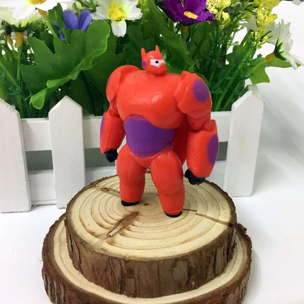 12 шт./лот большой герой 6 baymax милые Мультяшные игрушки микро пейзаж сцена бигеро