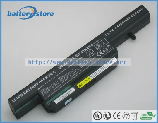 Новые оригинальные аккумуляторы для ноутбуков для W240BUBAT-6, W240BUBAT-3, W251EU, W251EL, 6-87-W15ES-4YP, zoostorm 7872-9043/A, 11,1 В, 6 ячеек