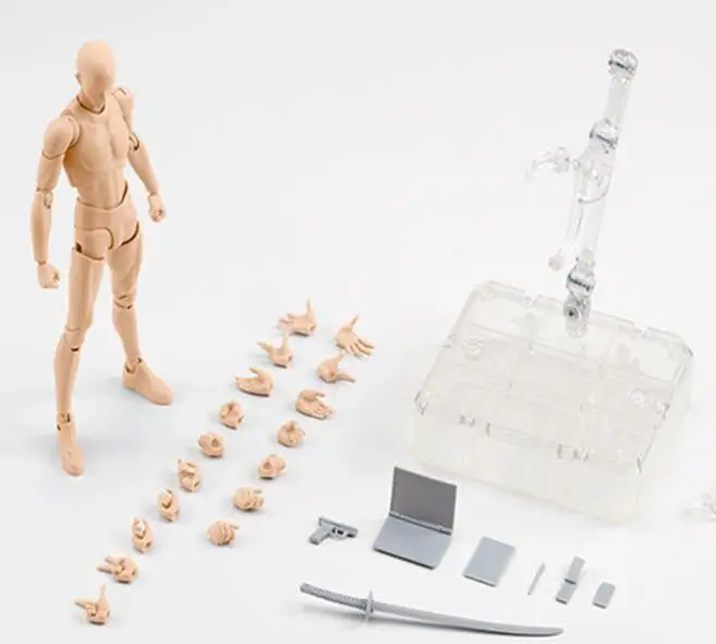 Зеленый SHFiguarts BODY KUN/тело CHAN подвижное тело-тело chan-kun серый цвет Ver. ПВХ фигурка Коллекционная модель игрушки - Цвет: Зеленый
