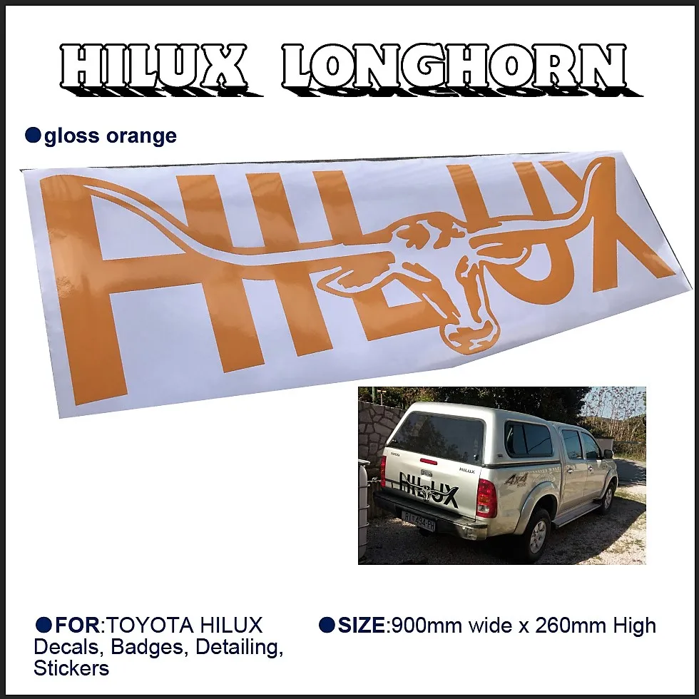 Виниловые наклейки на багажник автомобиля с цифрами для подходит toyota HILUX 2015 2016 2017