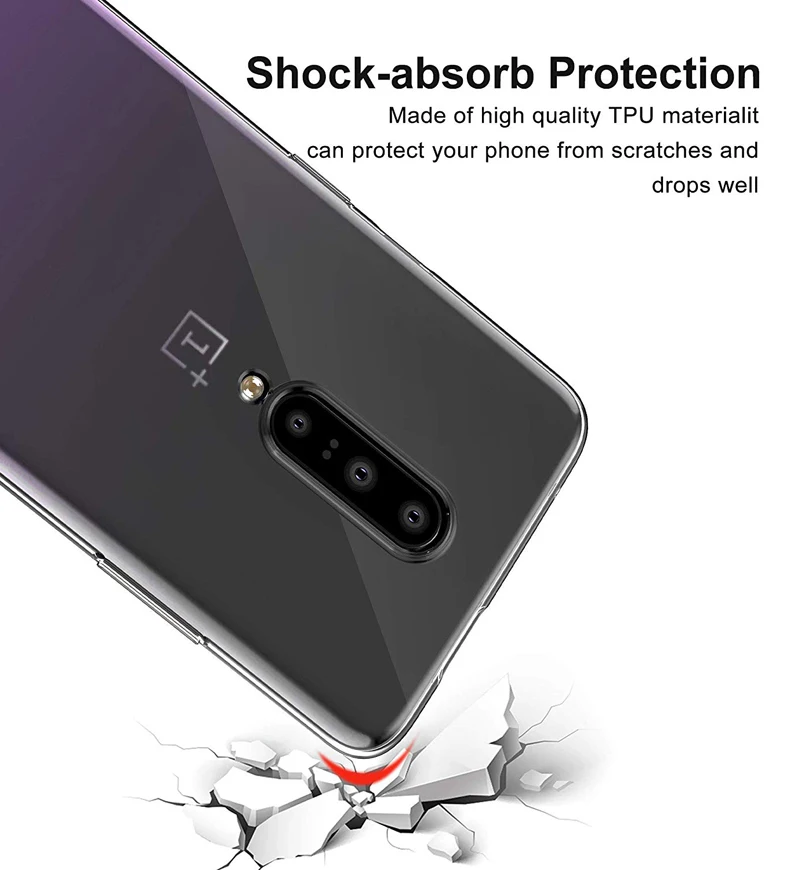 Чехол для oneplus 7 pro, oneplus 7, прозрачный, силиконовый, мягкий, TPU, ультра тонкий, funda mofi, задняя крышка, coque one plus 7 pro, чехол