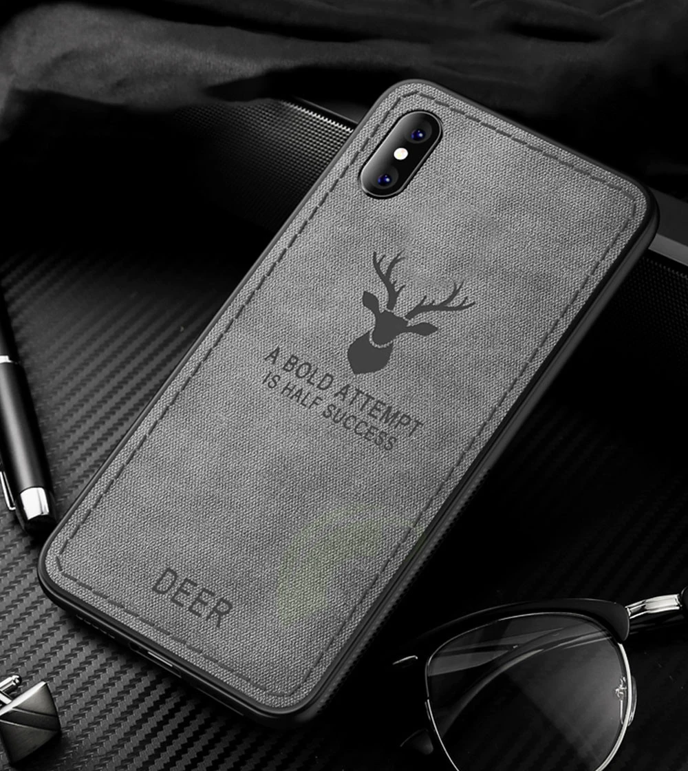 Keajor чехол для телефона для Iphone 7 8 6 6s Plus чехол Классический тканевый бампер мягкая силиконовая рамка задняя крышка для Iphone X Xs чехол для MAX XR