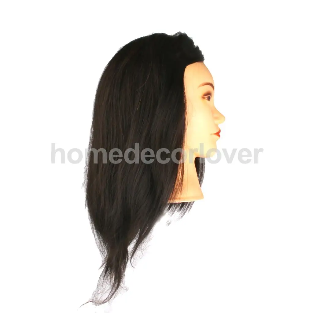 Манекен для тренировки головы из 100% натуральных волос Парикмахерская