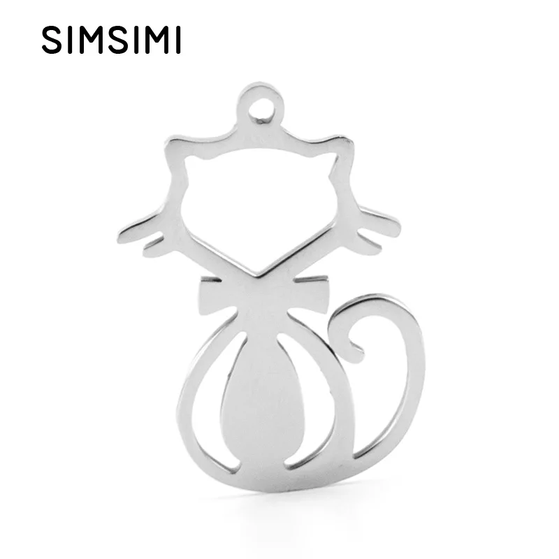 Simsimi маленький кот шармы Diy ювелирные изделия ожерелье изготовление частей кошка
