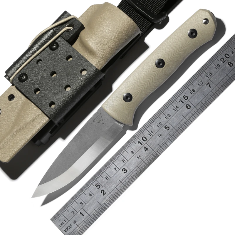 Район 9 Survivor D2 фиксированным лезвием Прямой охотничий нож KYDEX оболочка G10 Ручка Кемпинг Открытый EDC ножи инструменты