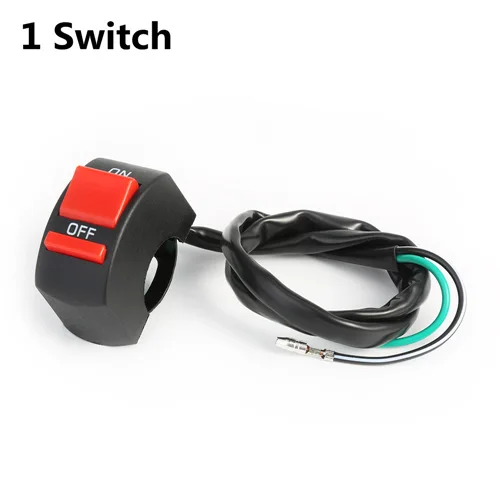 one switch 125 Вт U5 мотоциклетные ангельские глазки головной светильник точечные светильник с DRL вспомогательный яркий белый светодиодный велосипедный фонарь аксессуары для автомобиля рабочий противотуманный светильник - Цвет: one switch