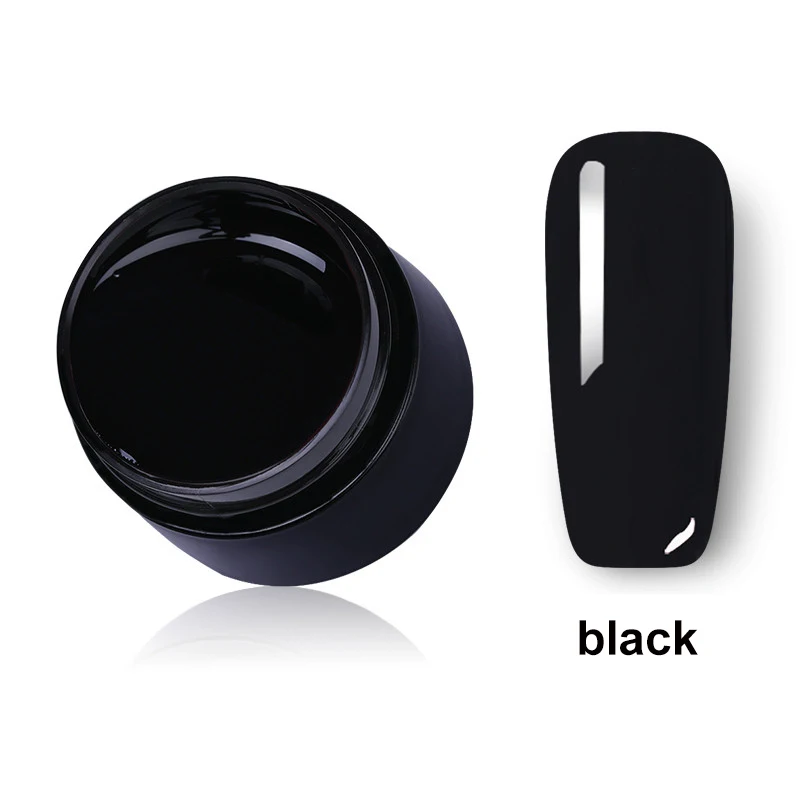 1pcs black gel LEMOOC 2 шт./компл. Магнитный 5D кошачий глаз УФ-гель для ногтей магнит Декоративный Лак для ногтей звездное небо нефрит эффект замачивания гель лак для ногтей - Цвет: 1pcs black gel