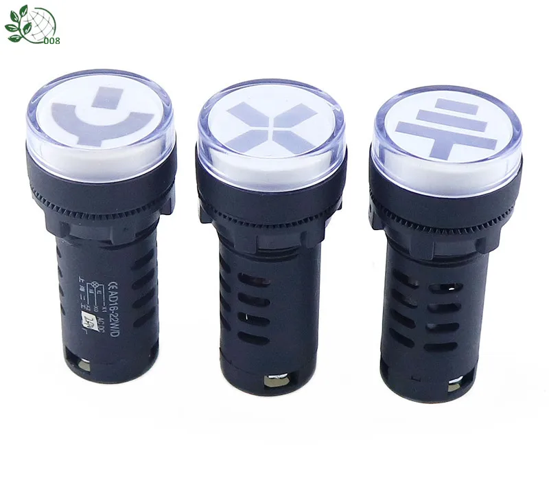 22 мм монтажное отверстие изолирующий переключатель Круглые индикаторы