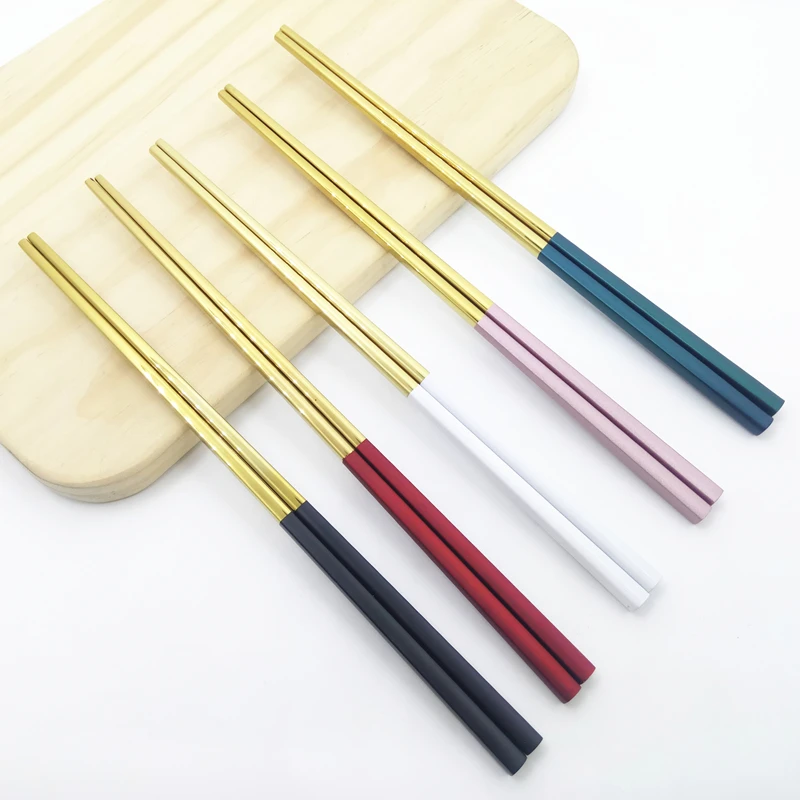 Палочки из нержавеющей стали щипцы палочки конфетных цветов китайские для еды