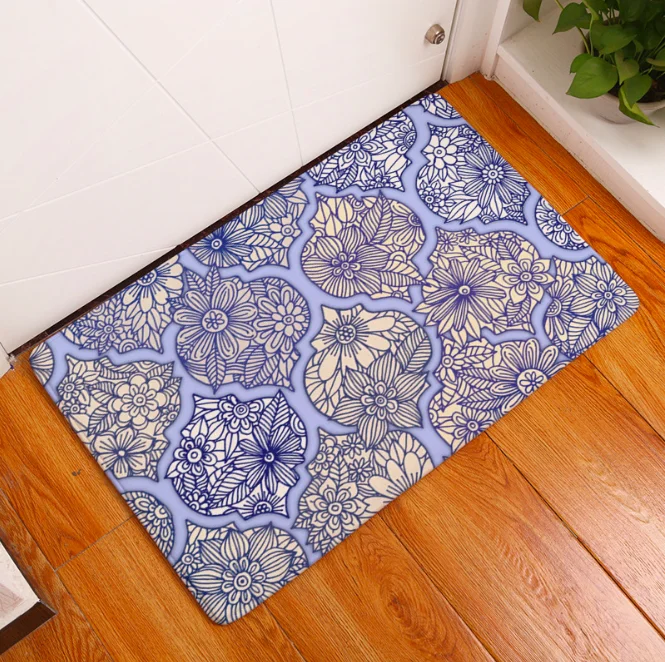 Геометрический ромбовидный коврик для ванной кухонный ковер декоративные