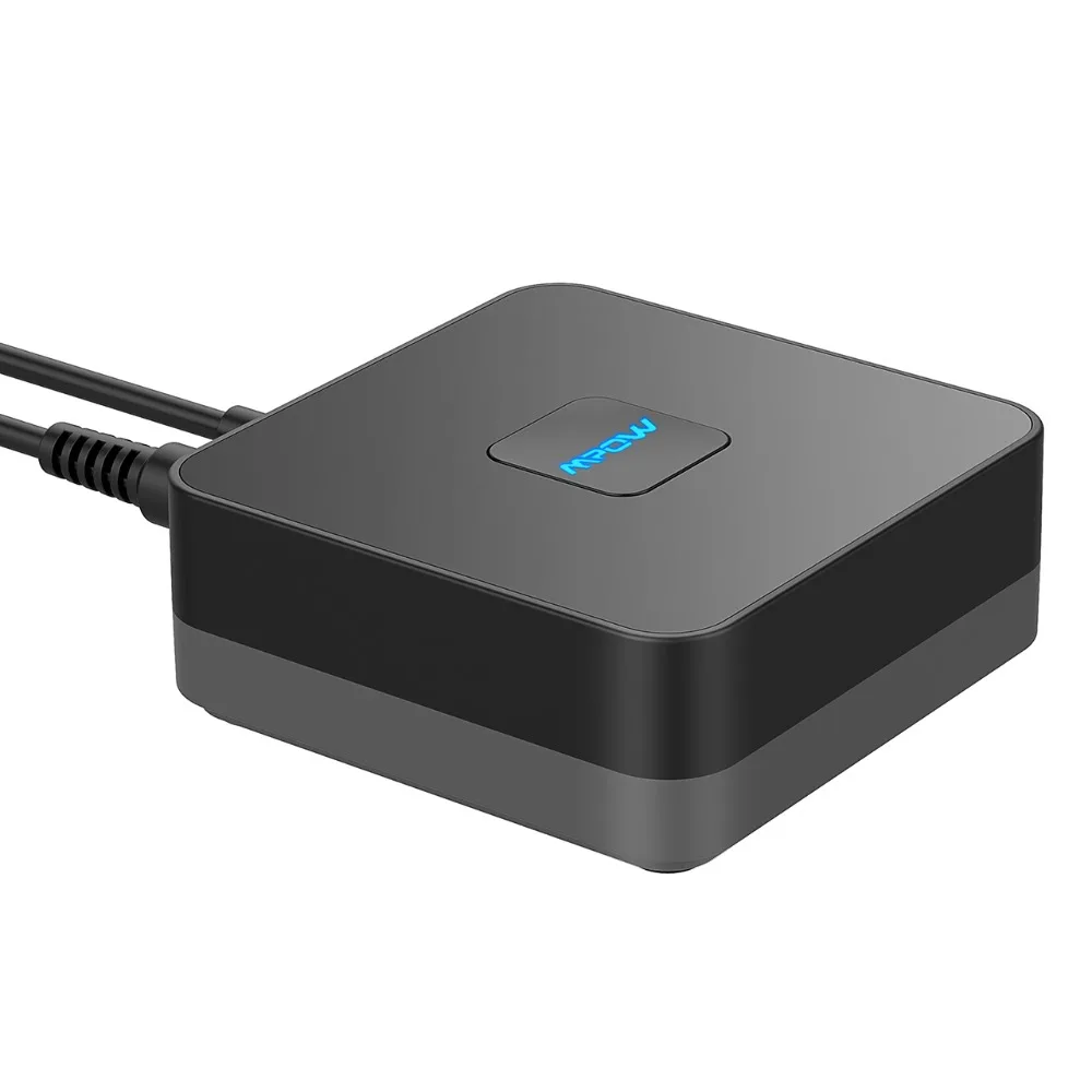 Mpow BH100 3nd версия Bluetooth 4,1 аудио приемник адаптер Встроенный шумоизолятор 3,5 мм разъем/Aux для ТВ домашняя автомобильная аудиосистема
