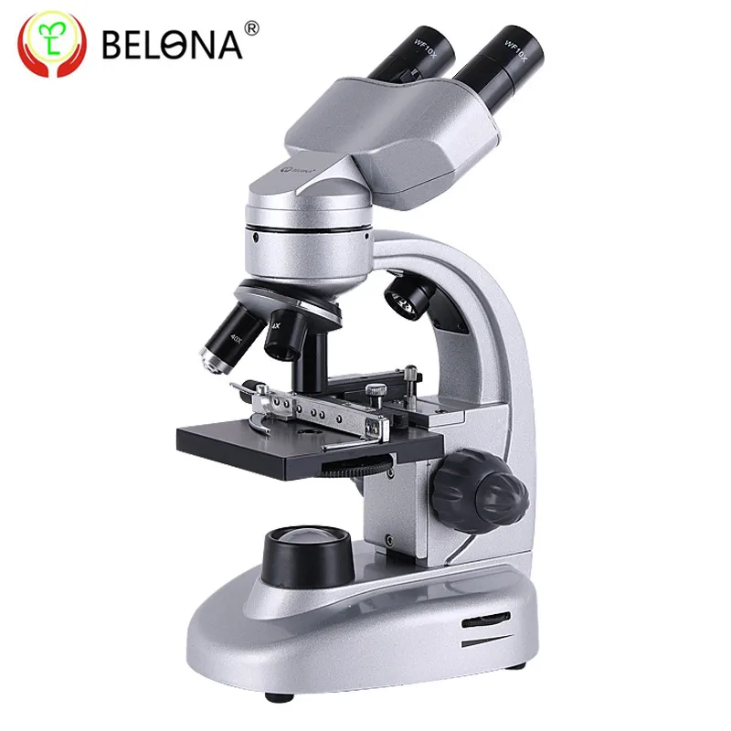 Профессиональный Биологический микроскоп BELONA 40 800X светодиодный студенческий