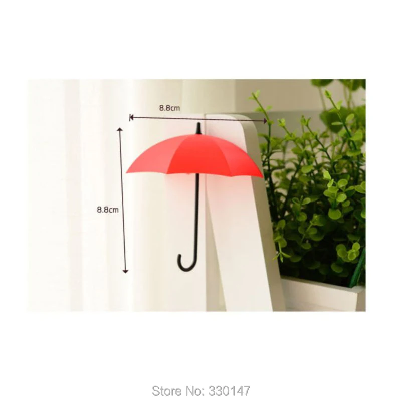 3 шт Красочный зонт в форме креативный ключ Вешалка стойка настенный