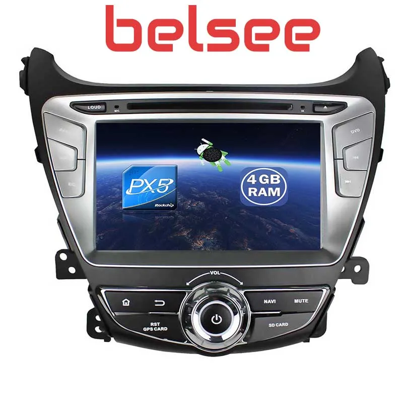 Головное устройство Belsee для Hyundai Elantra 2014 2015 android 8 0 IPS сенсорный экран Радио