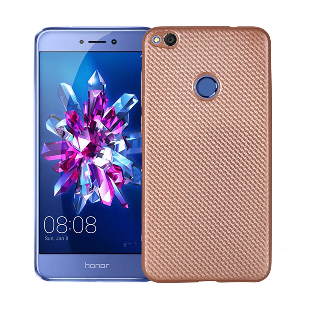 Чехол для Huawei P8Lite 2017/P9/P9Lite/P9Plus/Nova/Mate9/G9Plus/GR3 углеродное волокно Матовый ТПУ Мягкие