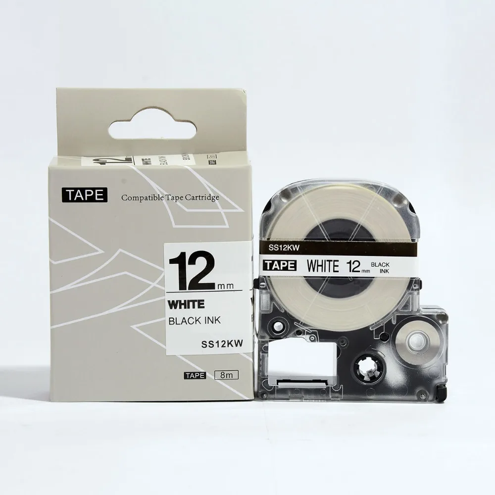 12 мм ss12kw kingjim этикетка лента kingjim tepra картридж для lw-300 lw400 или другие цвета раскрашиваем