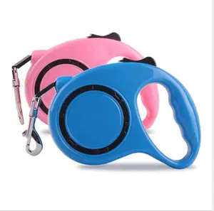 Выдвижной Поводок для собак, большой размер 5 м, для собак, кошек, прогулочный ошейник, автоматический Регулируемый поставщик домашних животных, леденцовый цвет, 2019