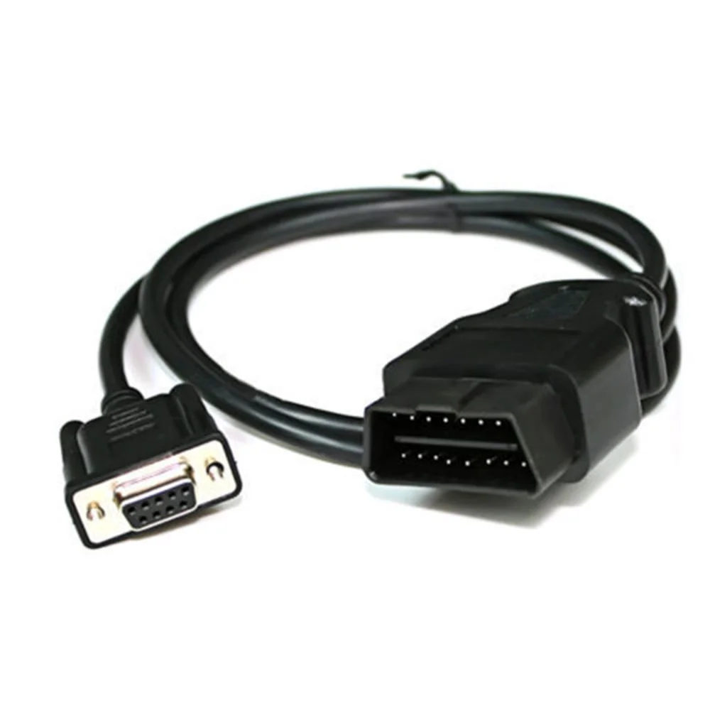 Новый 16-контактный удлинитель OBD 2 прямоугольный адаптер соединительный кабель