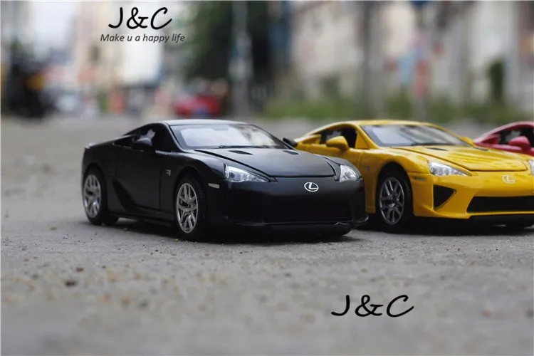 LFA 1:32 Масштаб литая под давлением Металлическая Модель гоночного автомобиля для коллекции Lexus модель вытяжной игрушки автомобиль со звуком и светильник
