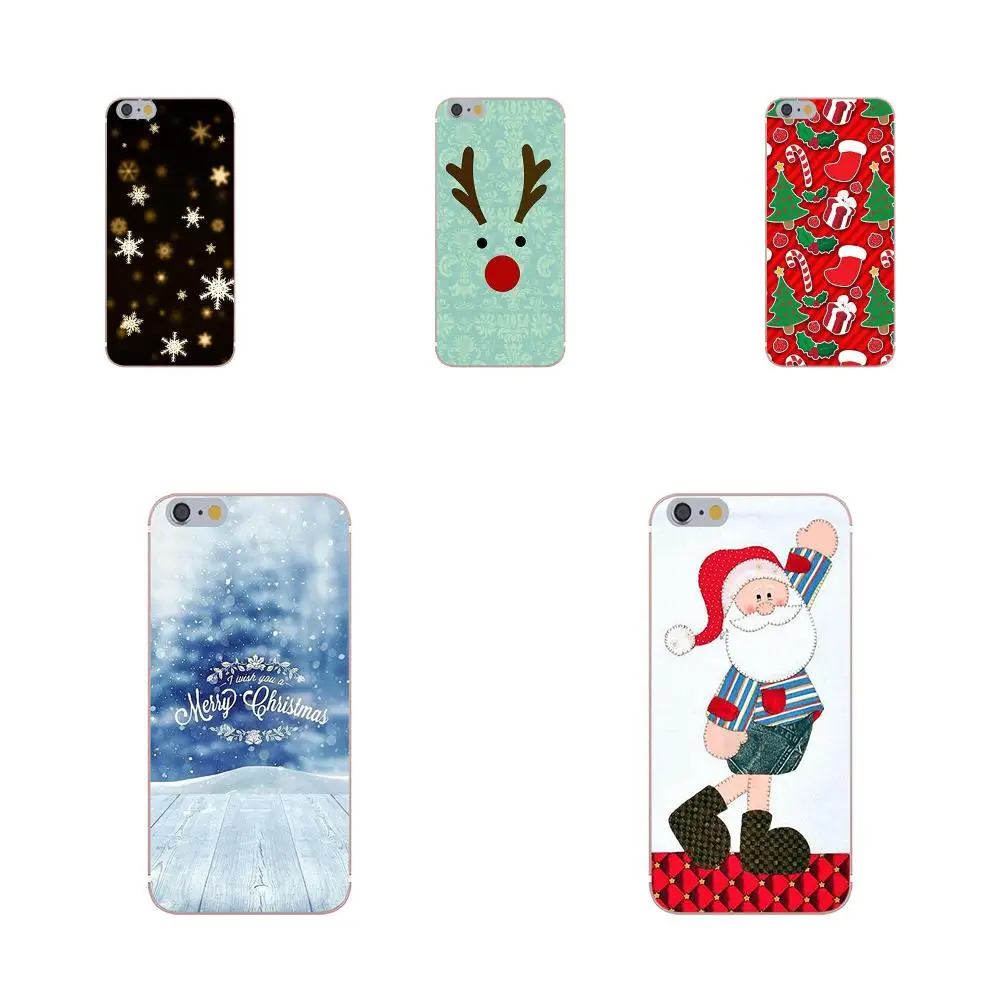 Милый Рождественский новый год Санта Клаус снег для Huawei G8 Honor 5C 5X 6 6X 7 8 9 Y5II Mate P7 P8 P9