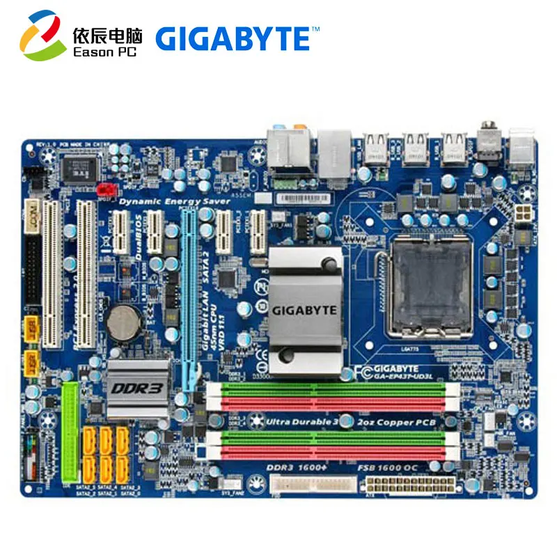 Материнская плата GIGABYTE GA EP43T UD3L LGA775 DDR3 16G ATX|Материнские платы| |
