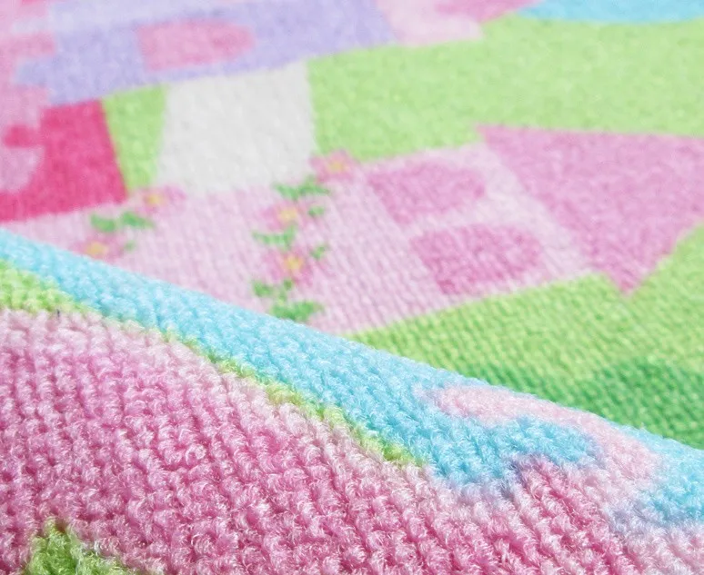 Розовый ковер для девочек коврик спальни мультяшный замок детский игровой