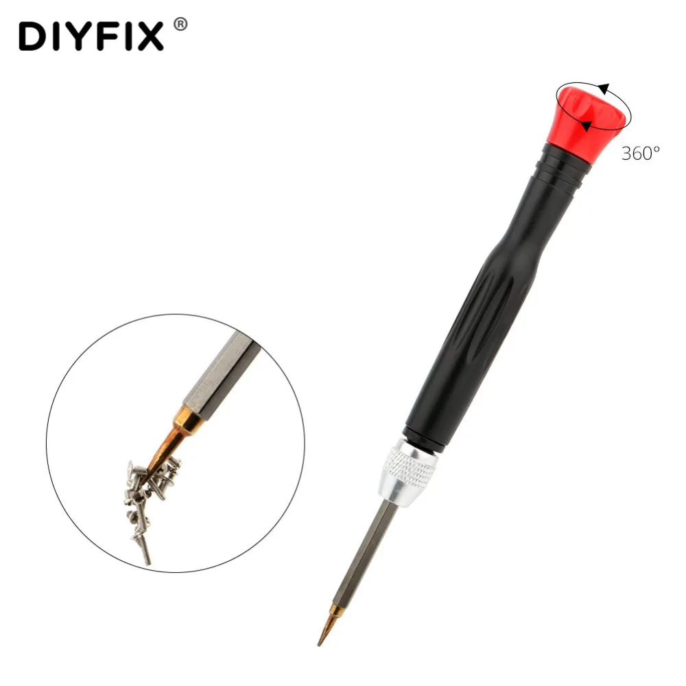 DIYFIX 6 в 1 прецизионный магнитный Набор крестообразных отверток Phillips шлицевая
