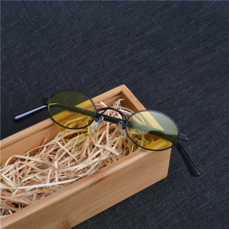 Солнцезащитные очки с футляром FML для мужчин и женщин небольшие овальные