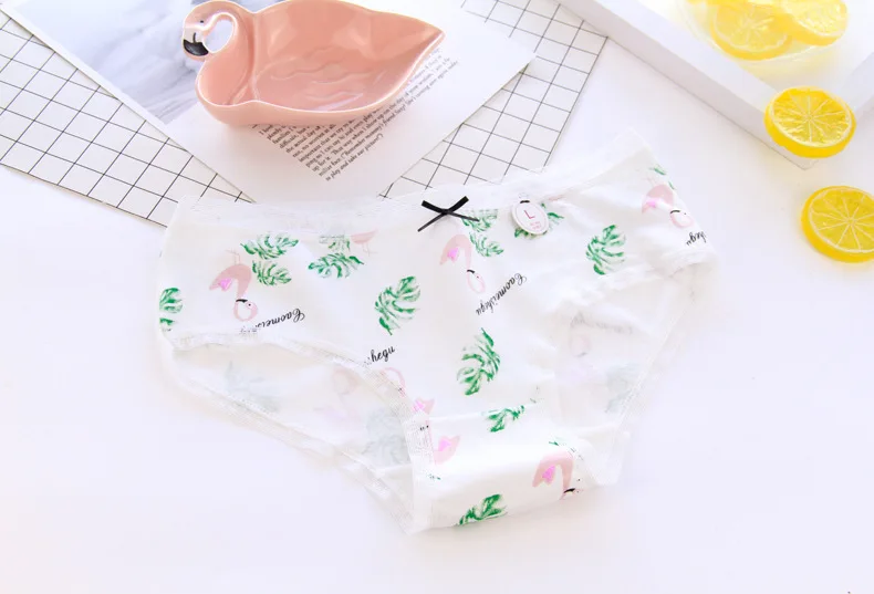 Фламинго хлопок сексуальные трусики женское хлопчатобумажное белье женские для