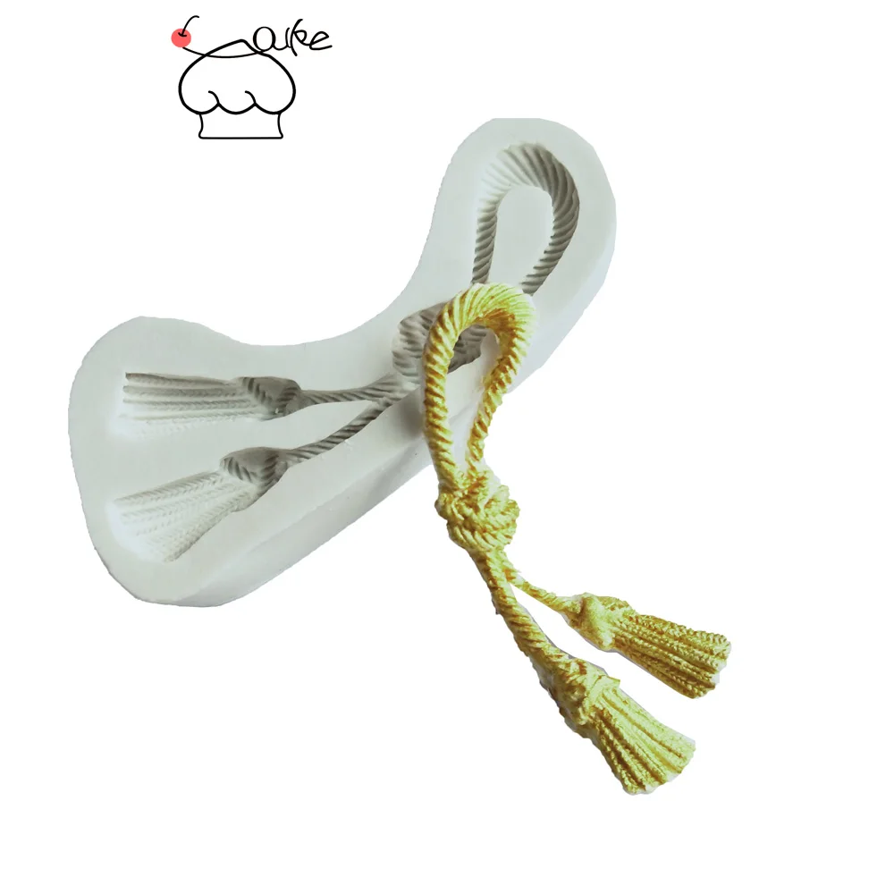 

Aouke Beauty Rope Decorating Molds Cake Silicone Mold Sugarpaste Candy Chocolate Gumpaste Clay Mould J126