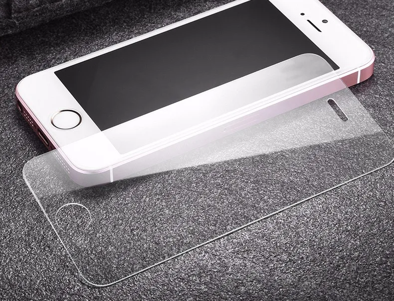 5 шт. для iphone X Xs Max Xr 8 Plus Apple 4 4s 5s 5c SE 6 6s 7 защита экрана из закаленного стекла 2.5D Arc glass