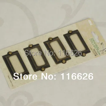 ENOGREETING античный металлический тег классический набор из 4 шт. с рамкой для лейбла