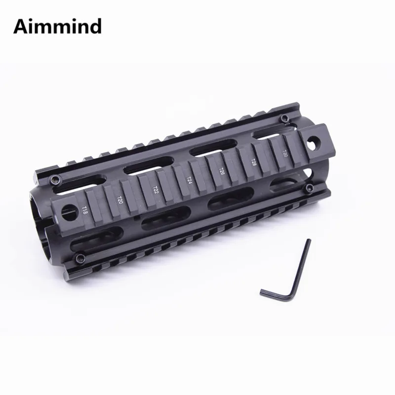 Тактический металлический страйкбол AR 15 M4 карабин ручной работы 6 7 дюймов RIS Quad Rail