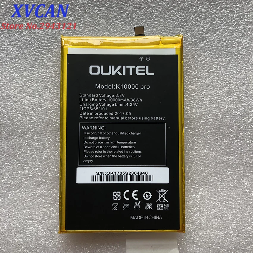 Oukitel k10000 Pro Аккумулятор большой емкости 10000 мАч Замена батареи для oukitel k10000 Pro мобильного телефона